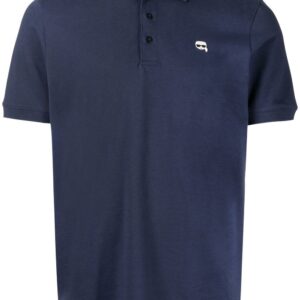 Karl Lagerfeld  Ikonik logo-embroidered polo shirt