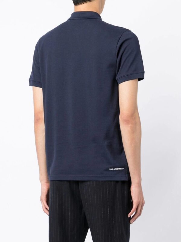 Karl Lagerfeld  Ikonik logo-embroidered polo shirt - Image 4