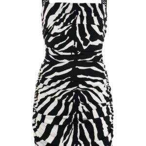 Dolce & Gabbana  zebra-print silk mini dress