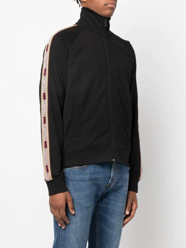 Dsquared2  embroidered-logo zip-up sweatshirt - Image 3