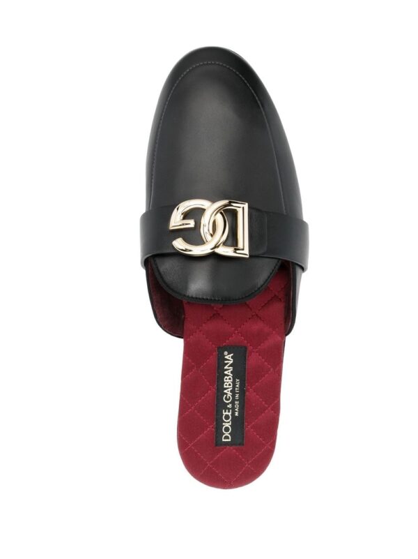 Dolce & Gabbana  logo-plaque slip-on loafers - Image 4