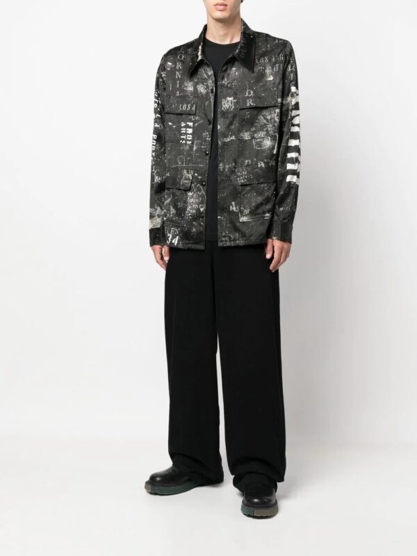 AMIRI  logo-print satin shirt - Image 2