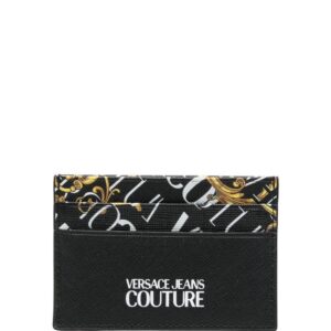 Versace Jeans Couture  logo-print leather cardholder