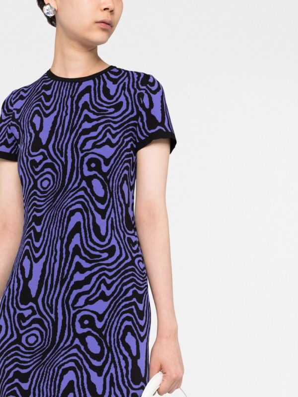 Moschino swirl-pattern knitted minidress - Image 3