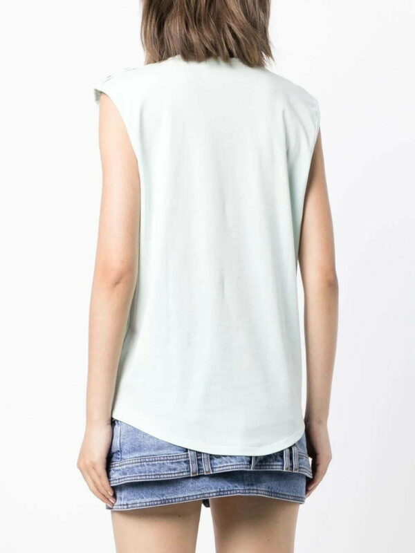 Balmain  logo-print sleeveless T-shirt - Image 4