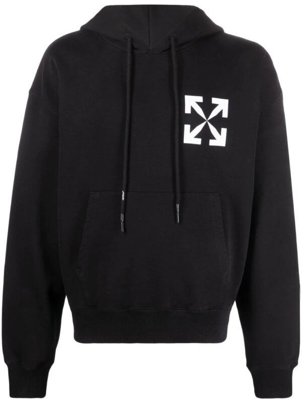 Off-White  Arrows logo-print cotton hoodie