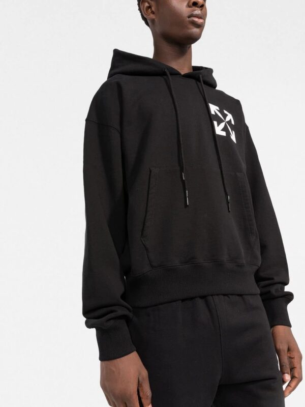 Off-White  Arrows logo-print cotton hoodie - Image 3