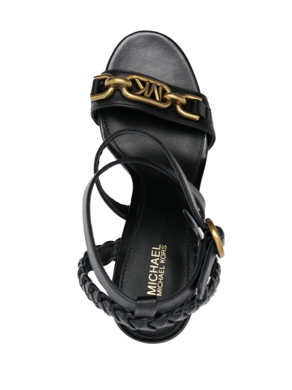 Michael Michael Kors  logo-plaque leather sandals - Image 4