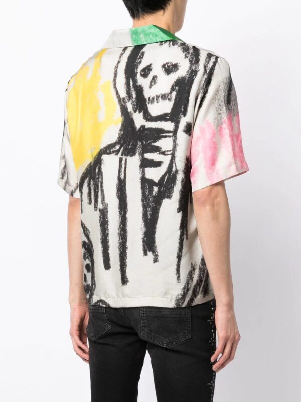 AMIRI  sketch-print silk shirt - Image 4