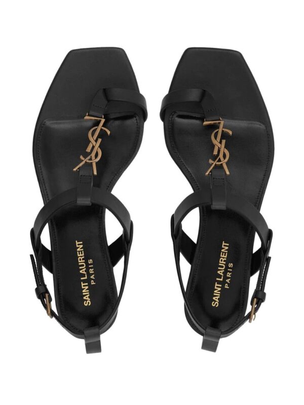 Saint Laurent Cassandra leather sandals - Image 2