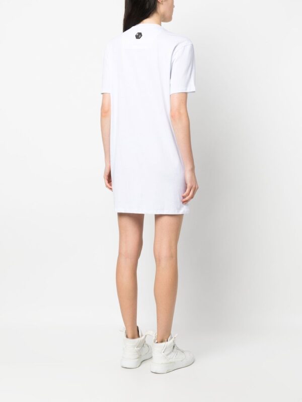 Philipp Plein Teddy Plein crystal-embellished T-shirt dress - Image 3