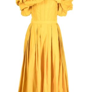 Alexander McQueen  ruffle-trim detail neckline dress