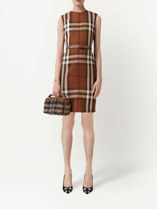 Burberry  check-pattern sleeveless dress - Image 2