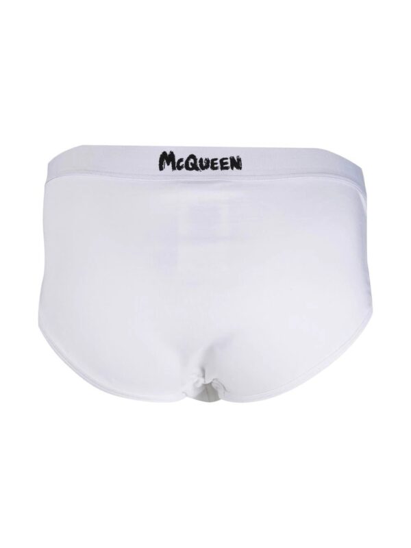 Alexander McQueen  logo-print waistband briefs - Image 2
