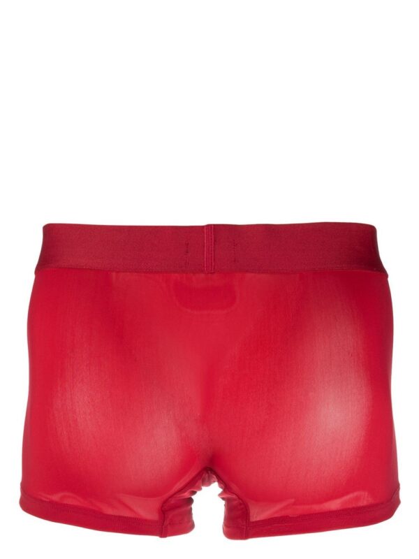 Diesel  slogan-waistband mesh briefs - Image 2