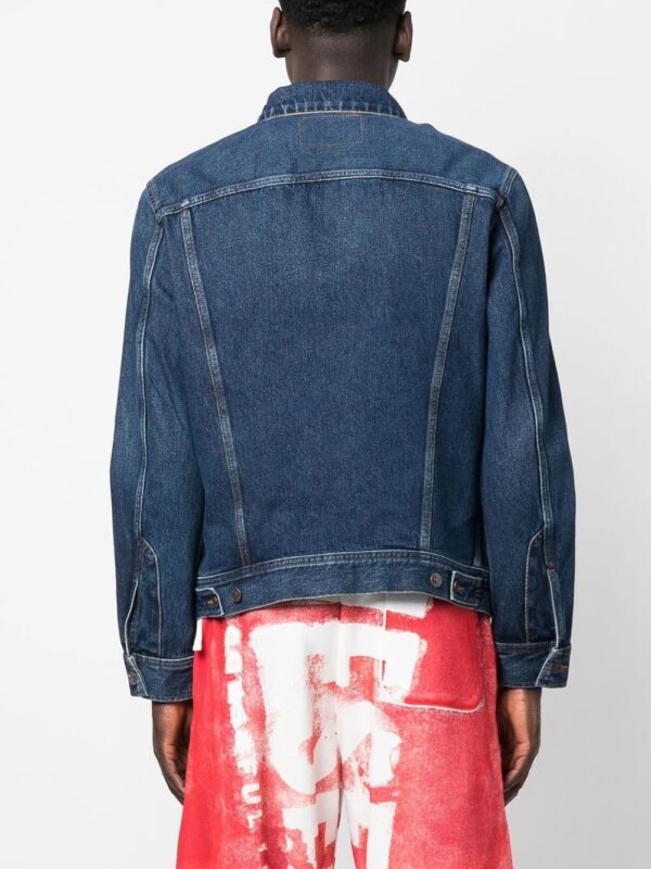 Diesel  embroidered-logo denim jacket - Image 4