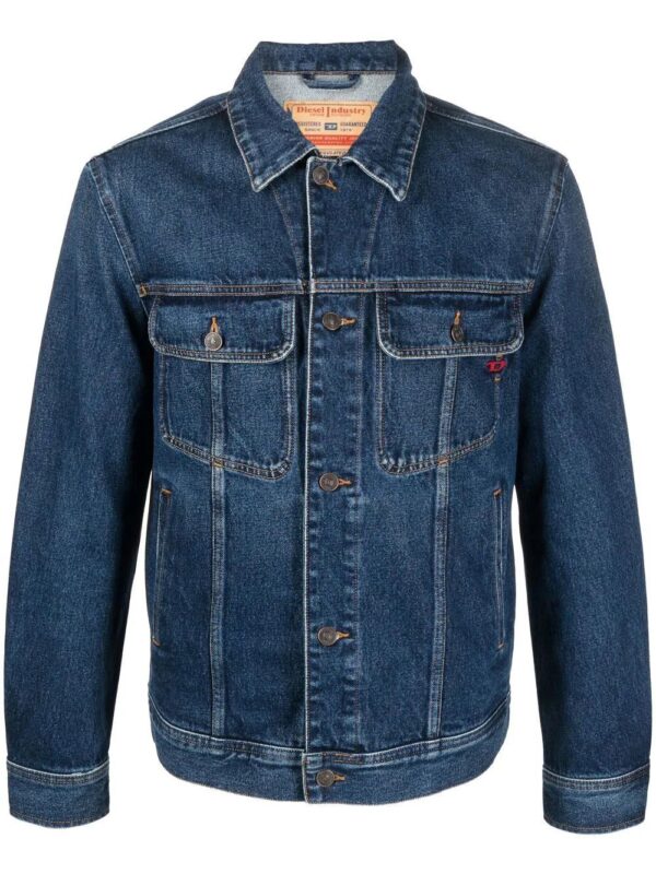 Diesel  embroidered-logo denim jacket