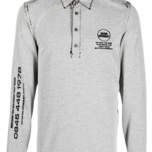 Diesel  logo long-sleeved polo shirt