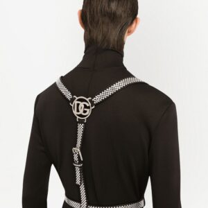 Dolce & gabbana  crystal-embellished harness belt