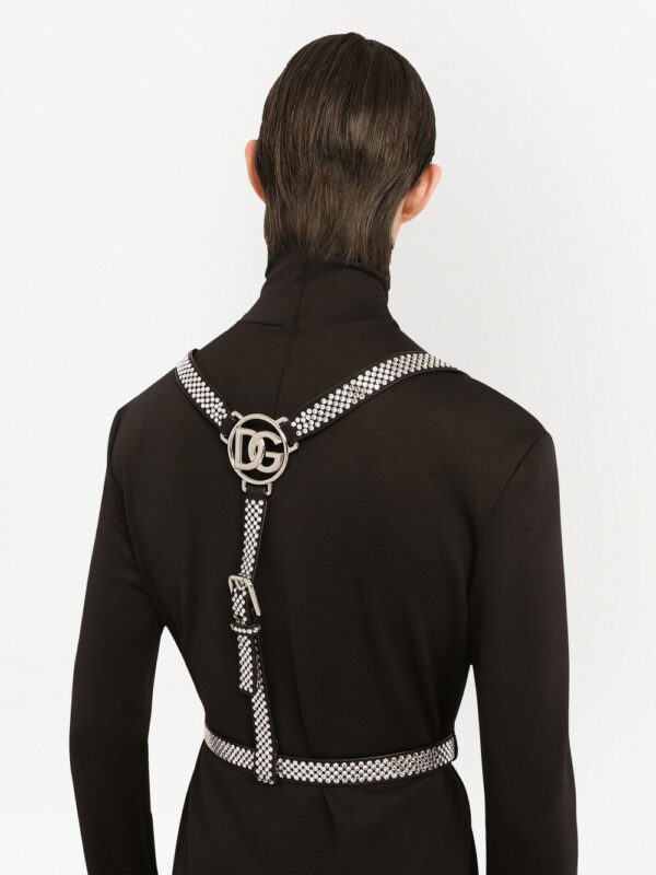Dolce & gabbana  crystal-embellished harness belt