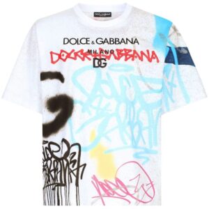 Dolce & gabbana  graffiti-print cotton T-shirt