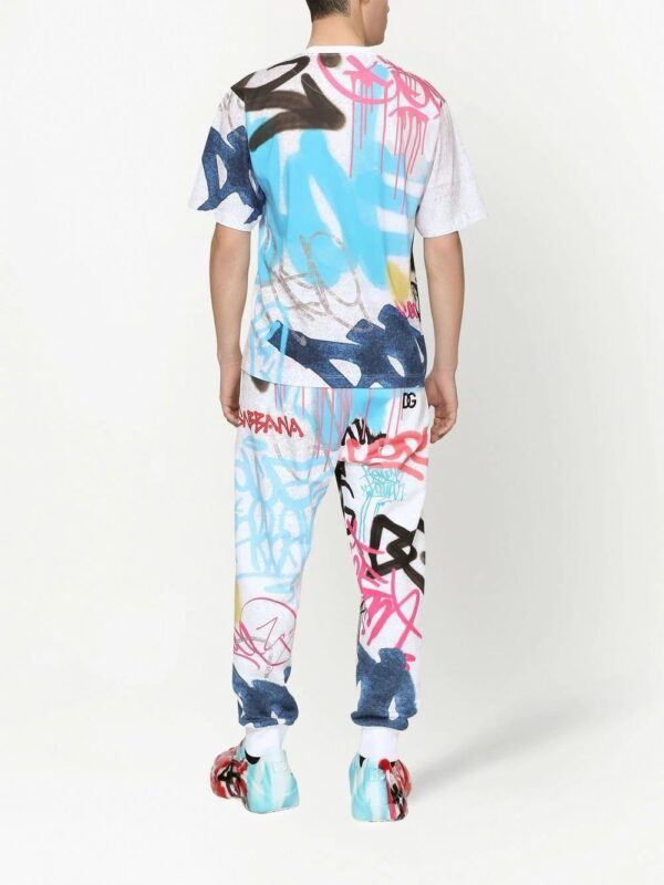 Dolce & gabbana  graffiti-print cotton T-shirt - Image 4