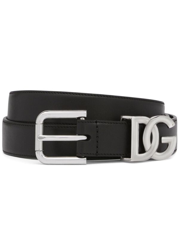 Dolce & gabbana  DG logo leather belt