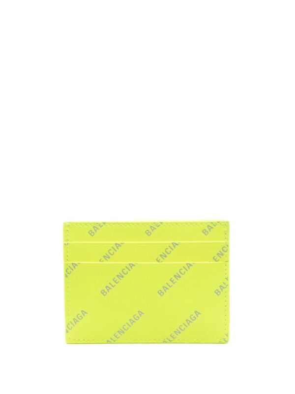 Balenciaga  logo-print leather card holder - Image 2