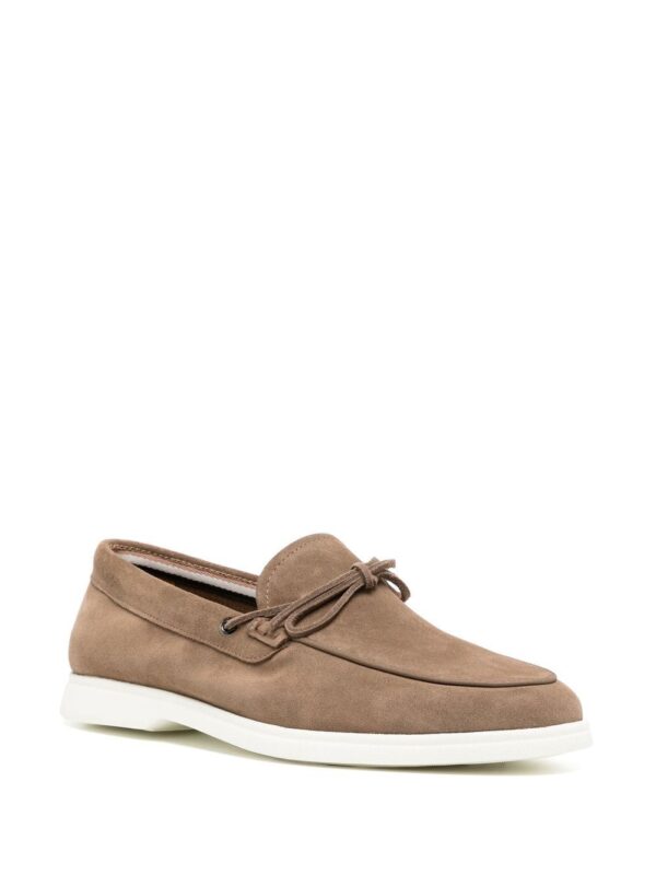 BOSS  front tie-fastening detail loafers - Image 2