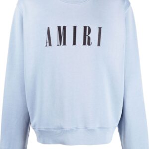 AMIRI  logo-print crew neck sweatshirt
