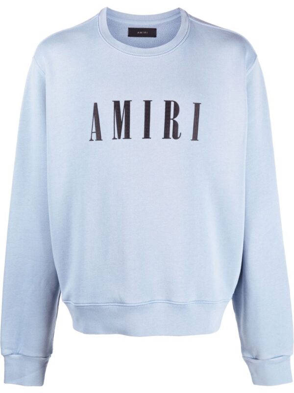 AMIRI  logo-print crew neck sweatshirt