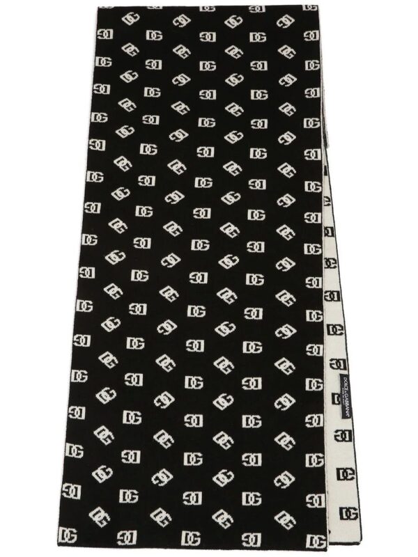 Dolce & Gabbana  DG intarsia-knit scarf