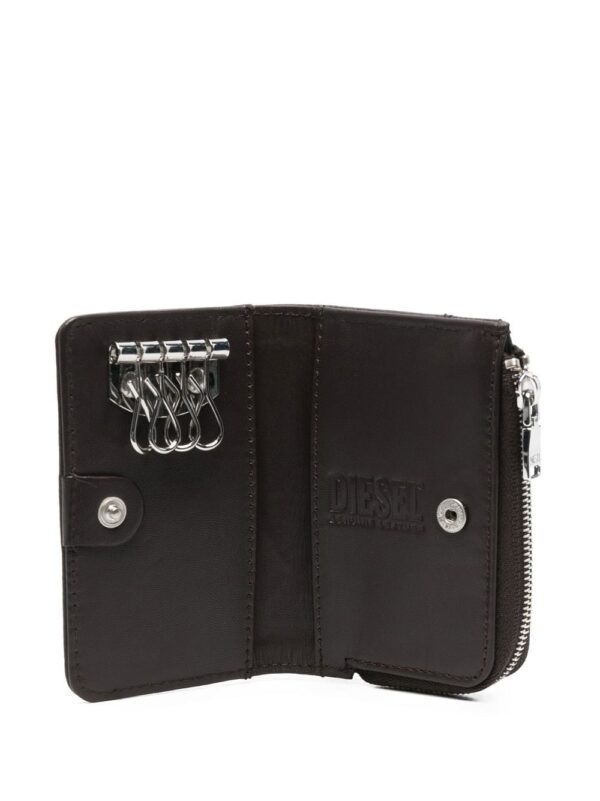 Diesel L-Zip leather keyholder wallet - Image 3