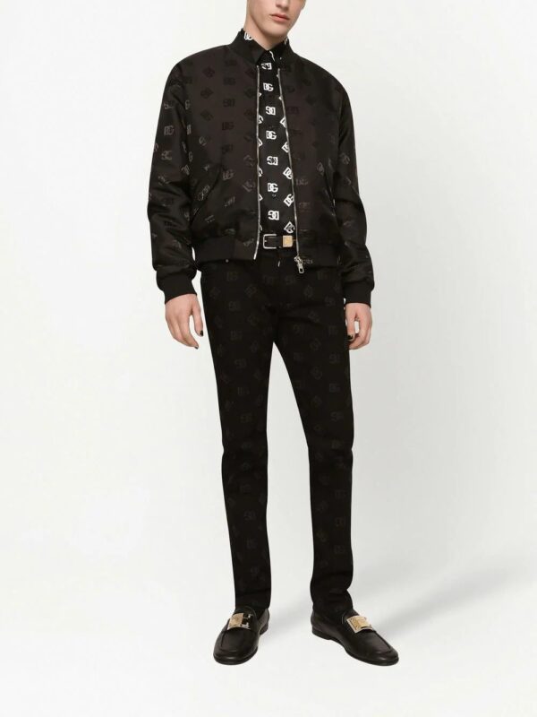 Dolce & gabbana  DG all-over logo-print silk shirt - Image 2
