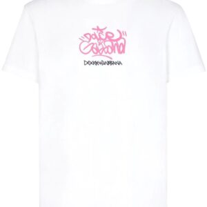 Dolce & Gabbana  graffiti-logo print cotton T-shirt