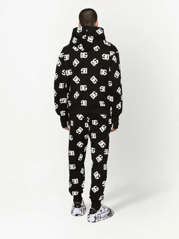 Dolce & Gabbana  all-over logo-print cotton hoodie - Image 4