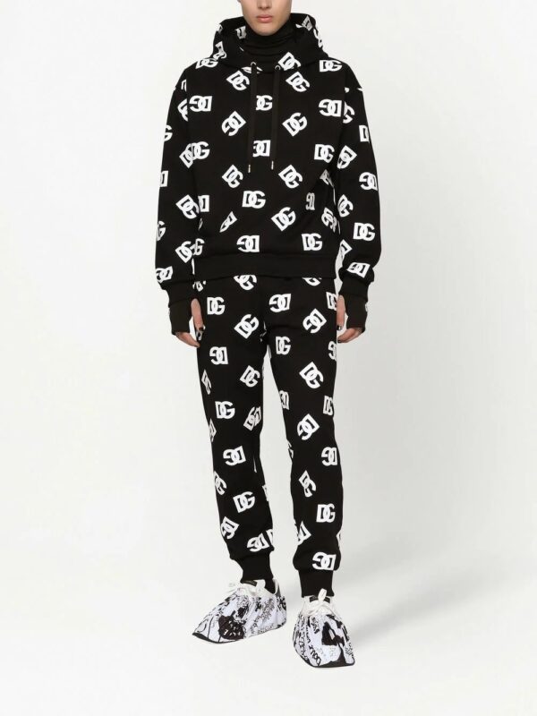 Dolce & Gabbana  all-over logo-print cotton hoodie - Image 3