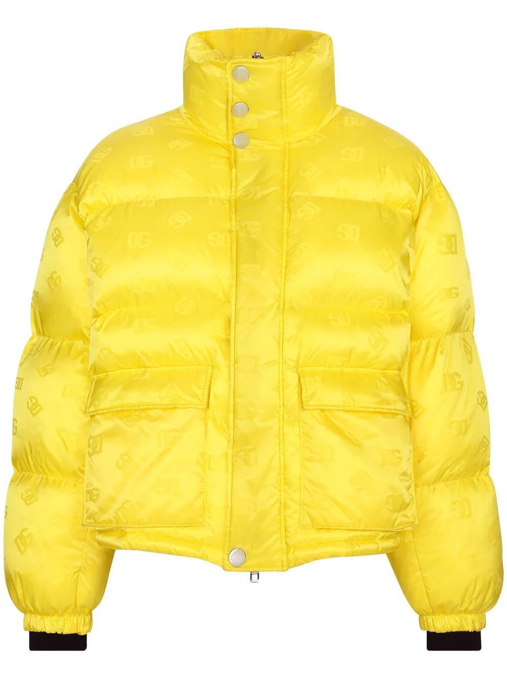 Dolce & Gabbana all-over logo-print padded jacket