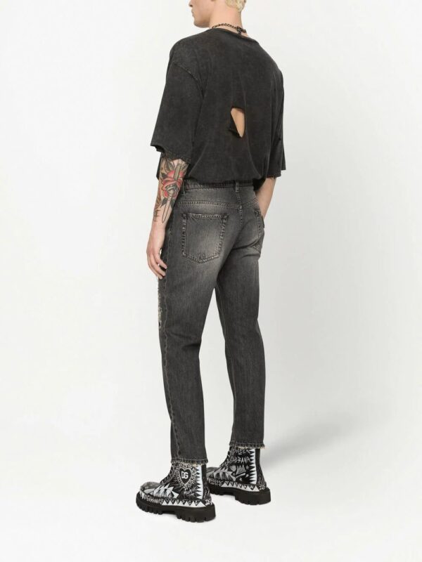 Dolce & Gabbana  distressed ripped-detail skinny jeans - Image 4