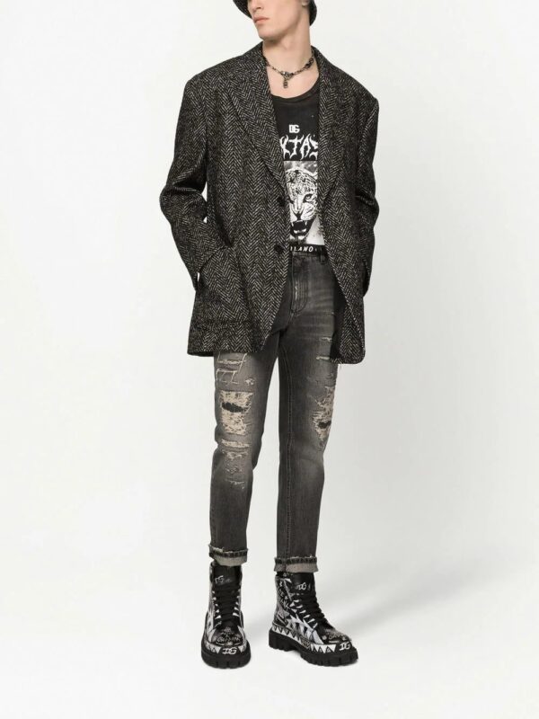 Dolce & Gabbana  distressed ripped-detail skinny jeans - Image 2