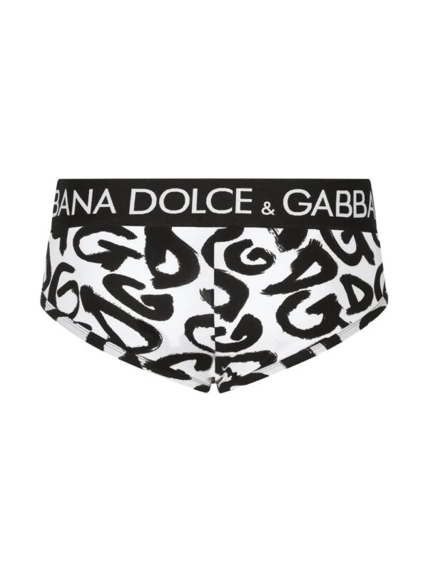 Dolce & Gabbana  graffiti logo-print briefs - Image 3