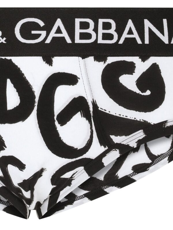 Dolce & Gabbana  graffiti logo-print briefs - Image 4