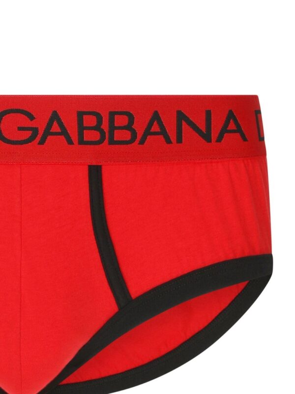 Dolce & Gabbana  logo-waistband stretch-cotton briefs - Image 4