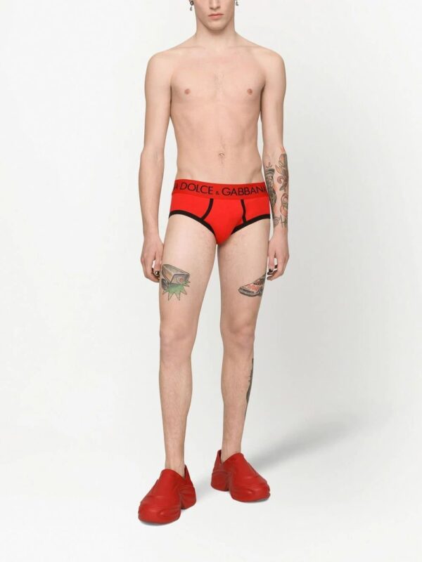 Dolce & Gabbana  logo-waistband stretch-cotton briefs - Image 2