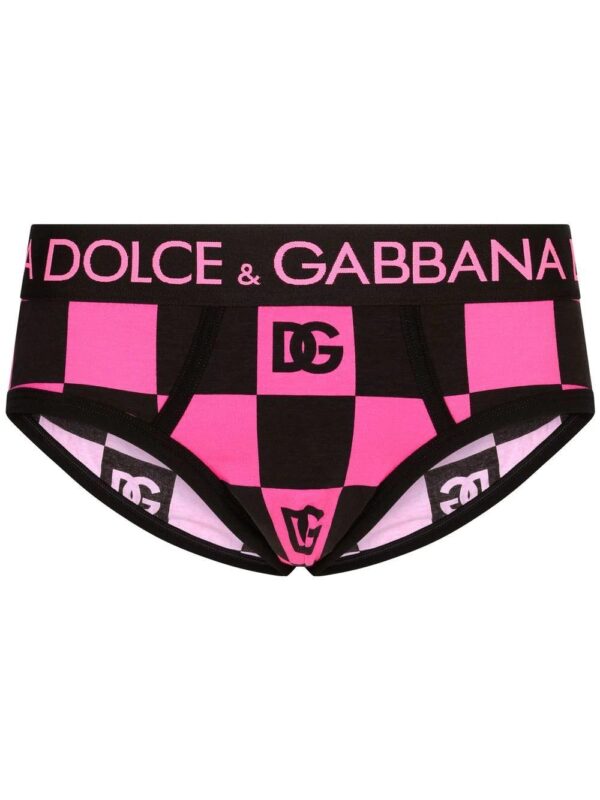 Dolce & Gabbana  logo check-print briefs