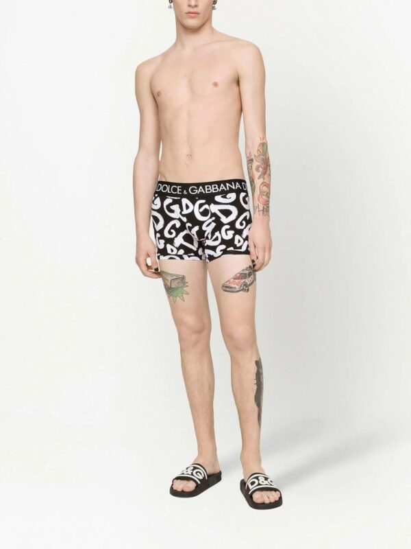 Dolce & Gabbana  graffiti-logo print boxer briefs - Image 2