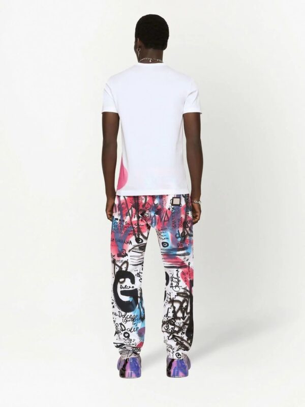 Dolce & Gabbana  graffiti logo-print cotton T-shirt - Image 4