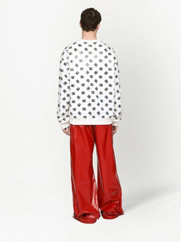 Dolce & Gabbana  all-over logo-print sweatshirt - Image 4