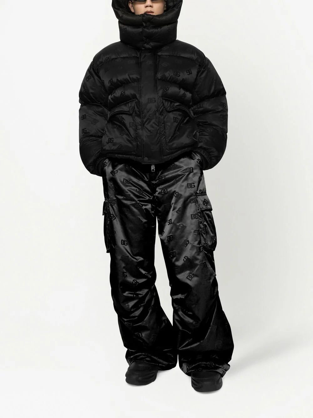 Dolce & Gabbana all-over logo-print padded jacket - Image 2