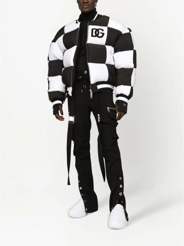 Dolce & Gabbana  padded check-print bomber jacket - Image 2